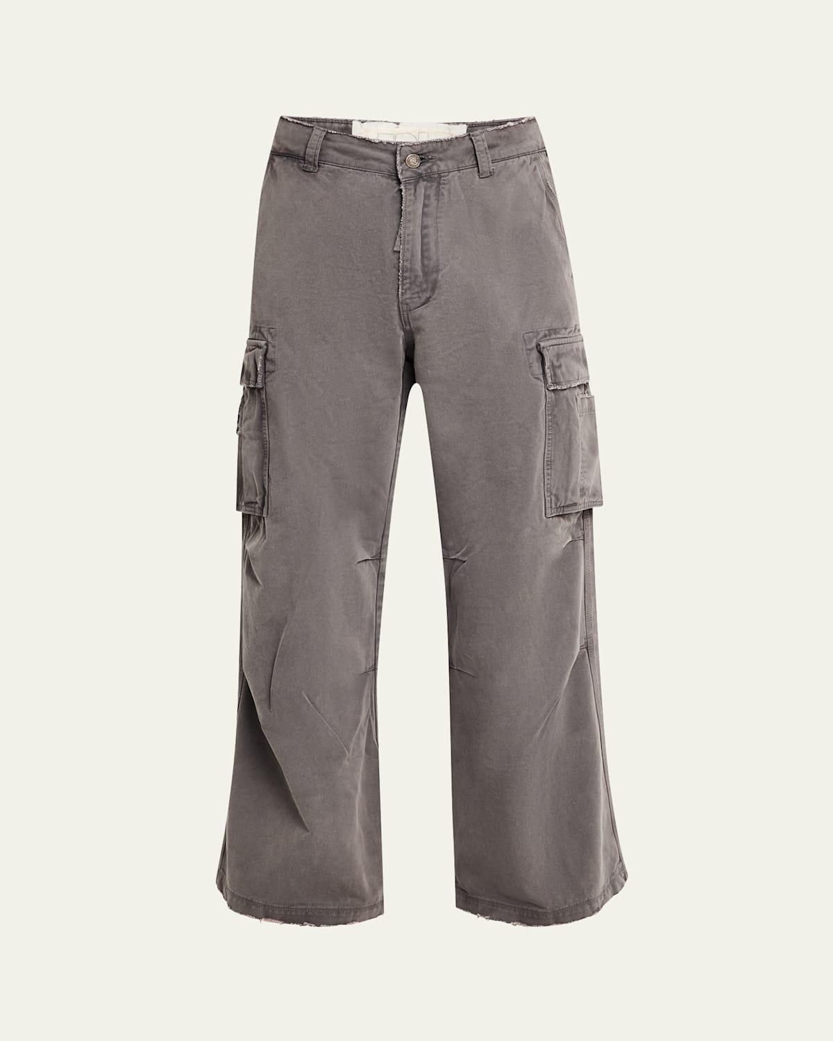 Mens Wide-Leg Cargo Pants Product Image