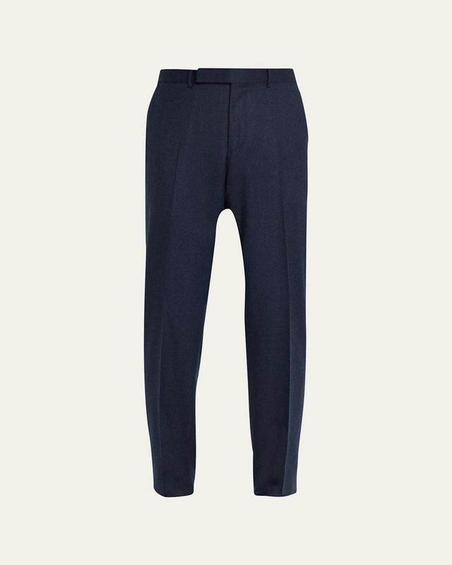 Mens Wool Flat-Front Pants Product Image