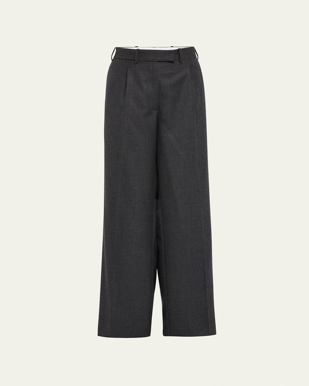 The Row Bremy Straight Leg Wool Trousers product image