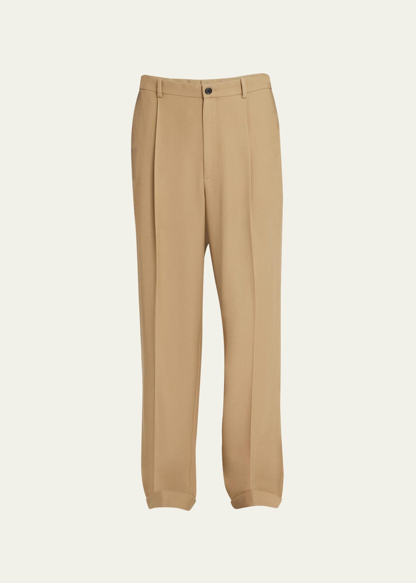 Mens Keenan Wool Pleated Pants Product Image