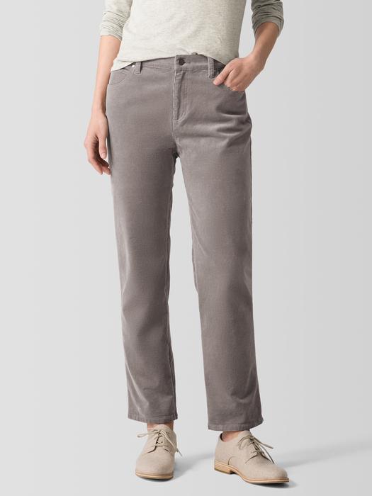 Organic Cotton Stretch Corduroy Straight Pant Product Image