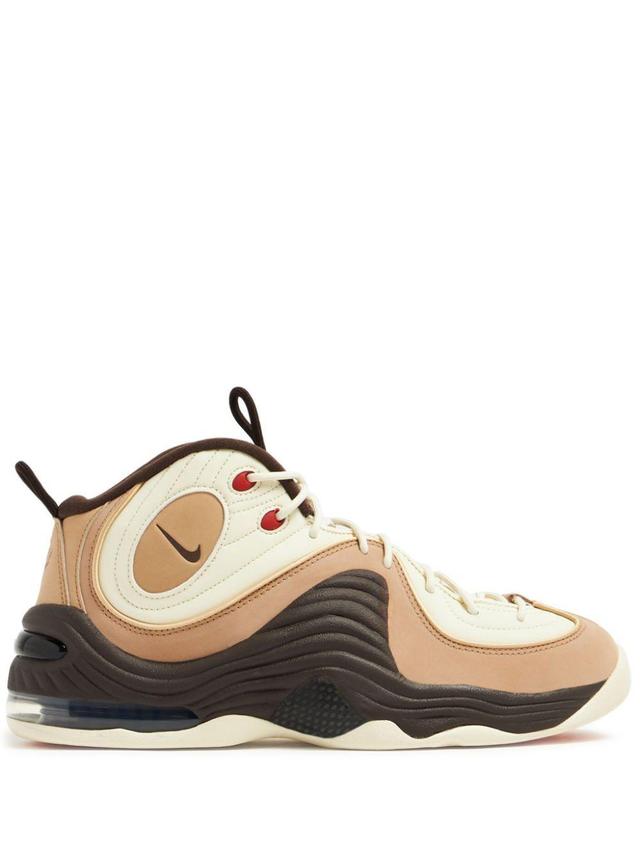 NIKE Air Penny 2 Sneakers Coconut Milk / Baroque Brown In Coconut Milk/baroque Brown/hemp/sesame Product Image