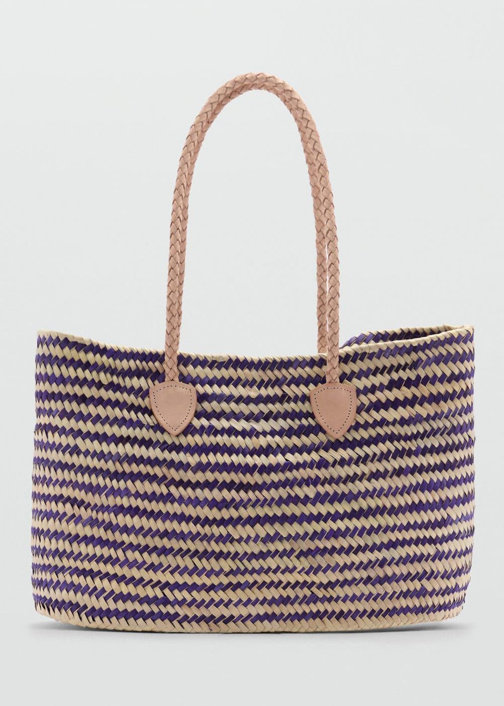 MANGO - Natural fiber shopper bag - One size - Women Product Image