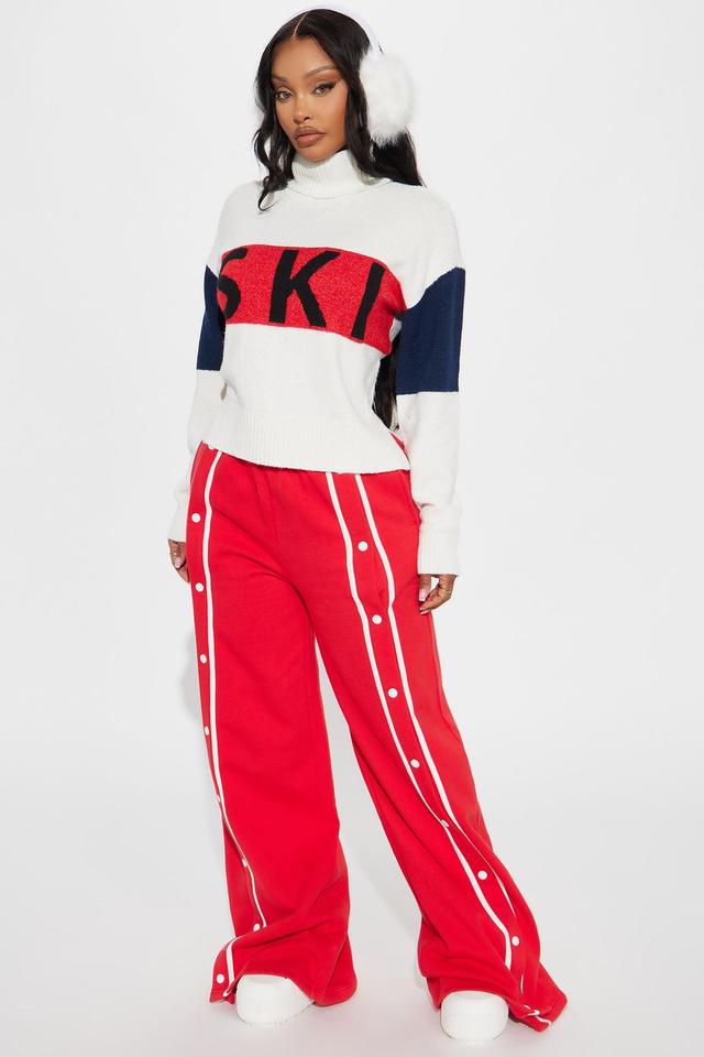 Ski Color Block Sweater - Ivory/combo Product Image