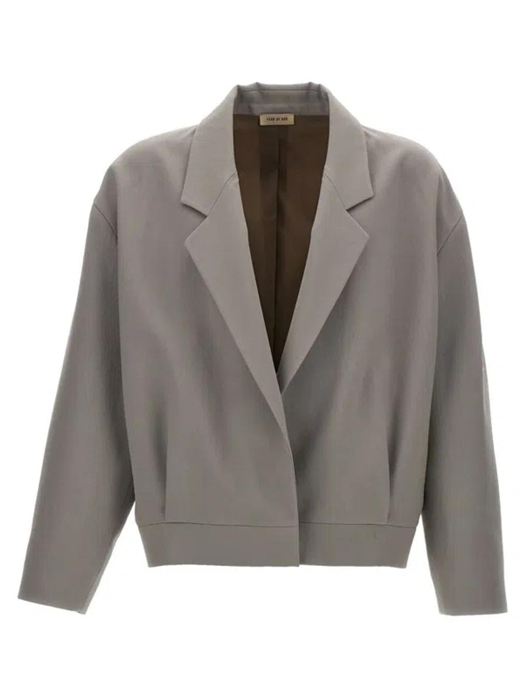 FEAR OF GOD Notch Lapel Jacket In Gray Product Image