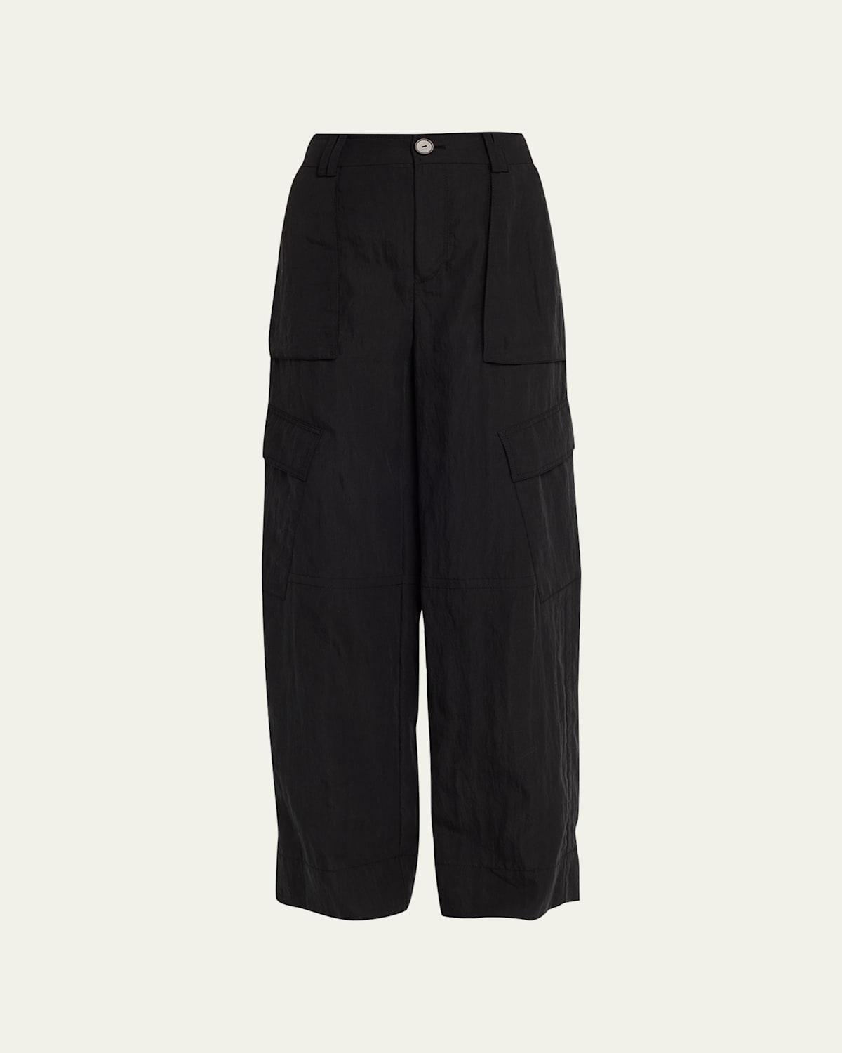 Womens Wide-Leg Cargo Trousers product image