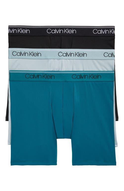 Calvin Klein 3-Pack Low Rise Microfiber Stretch Boxer Briefs Product Image