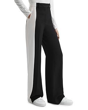 Womens Saffron Colorblocked Wide-Leg Pants Product Image