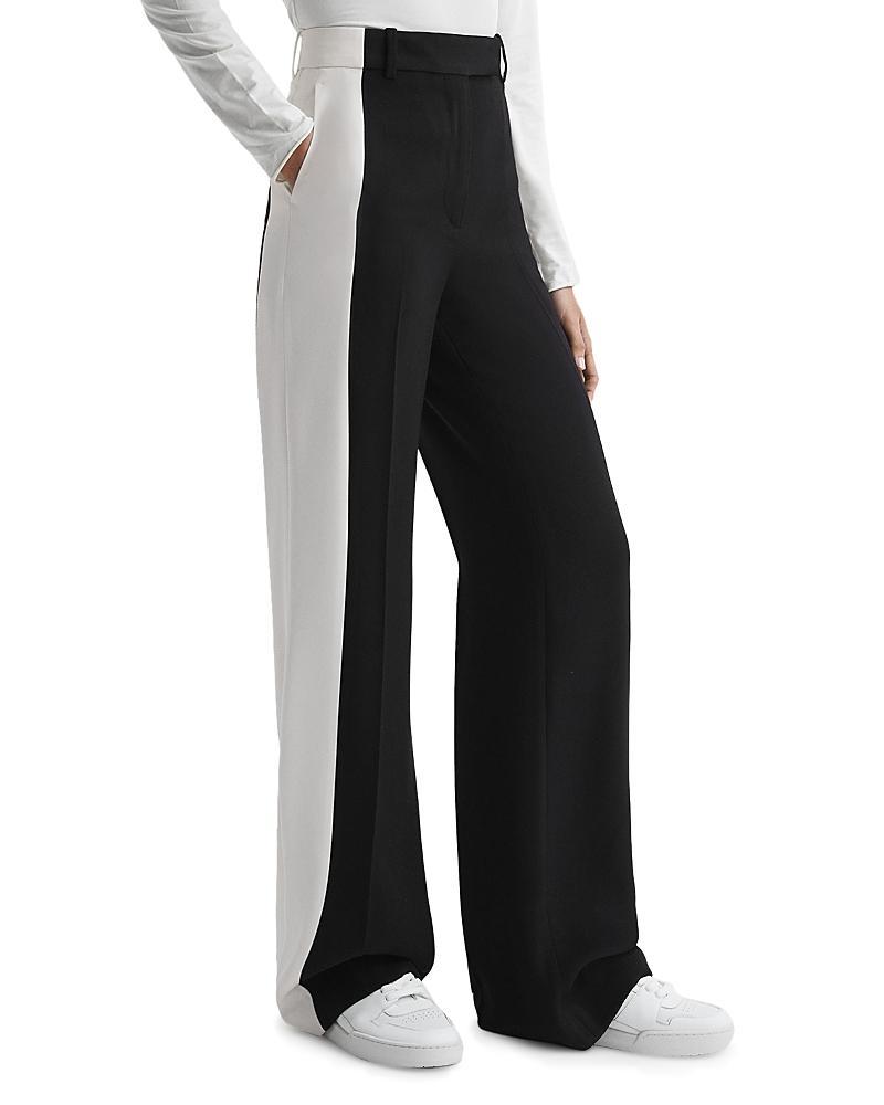 Womens Saffron Colorblocked Wide-Leg Pants Product Image