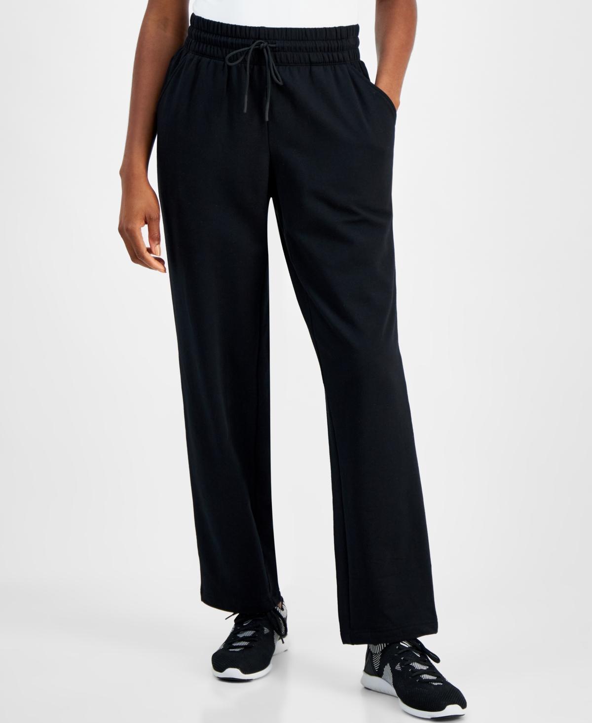 Id Ideology Womens High-Rise Straight-leg Fleece Sweatpants, Created for Macys Product Image