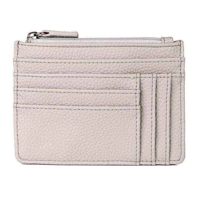 Julia Buxton Solid Pebble Faux Leather Slot Coin Case Product Image