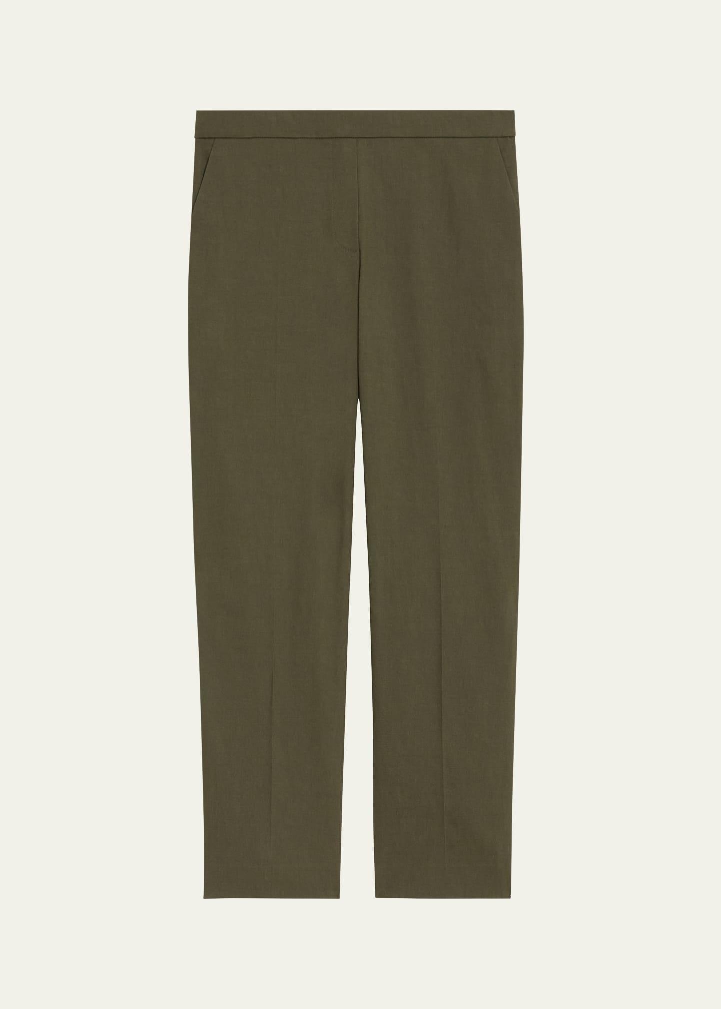 Treeca Good Linen Cropped Pull-On Ankle Pants Product Image