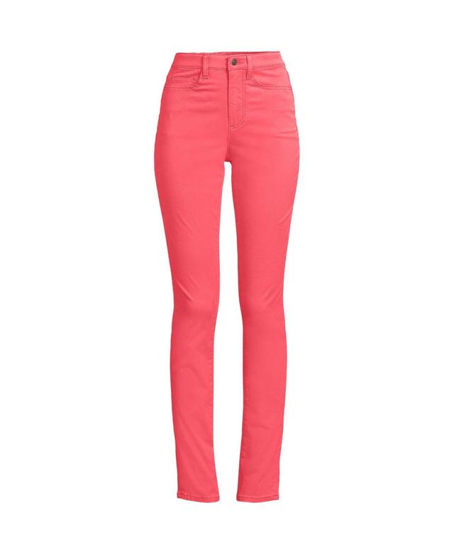 Womens Lands End High Rise Chino Slim Leg Pants Product Image