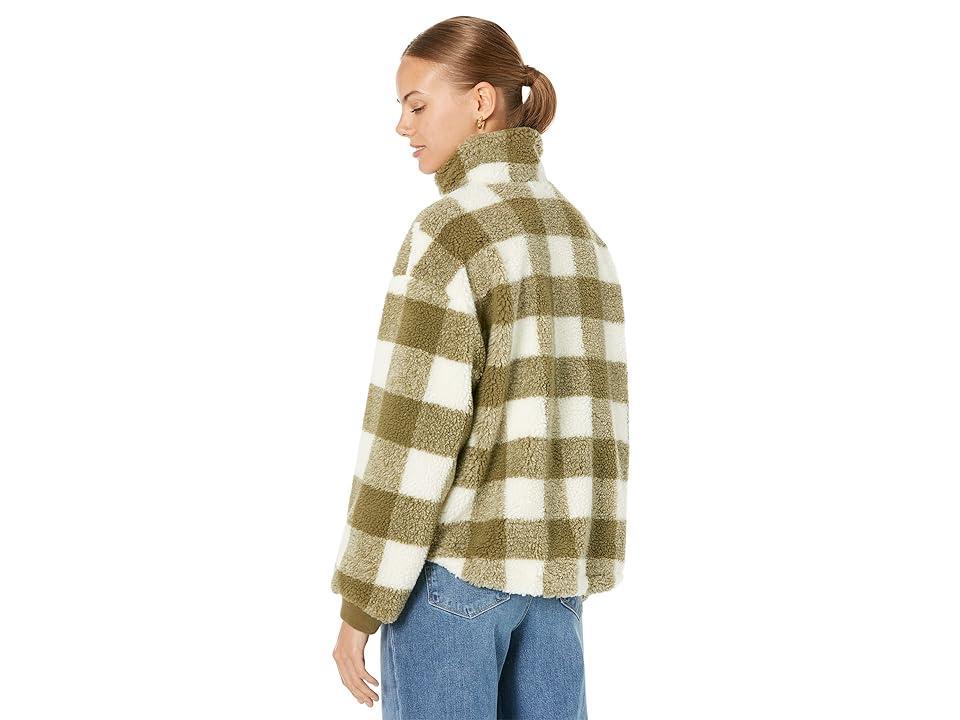 Levi's(r) Teddy Sherpa (Olive Check) Women's Clothing Product Image