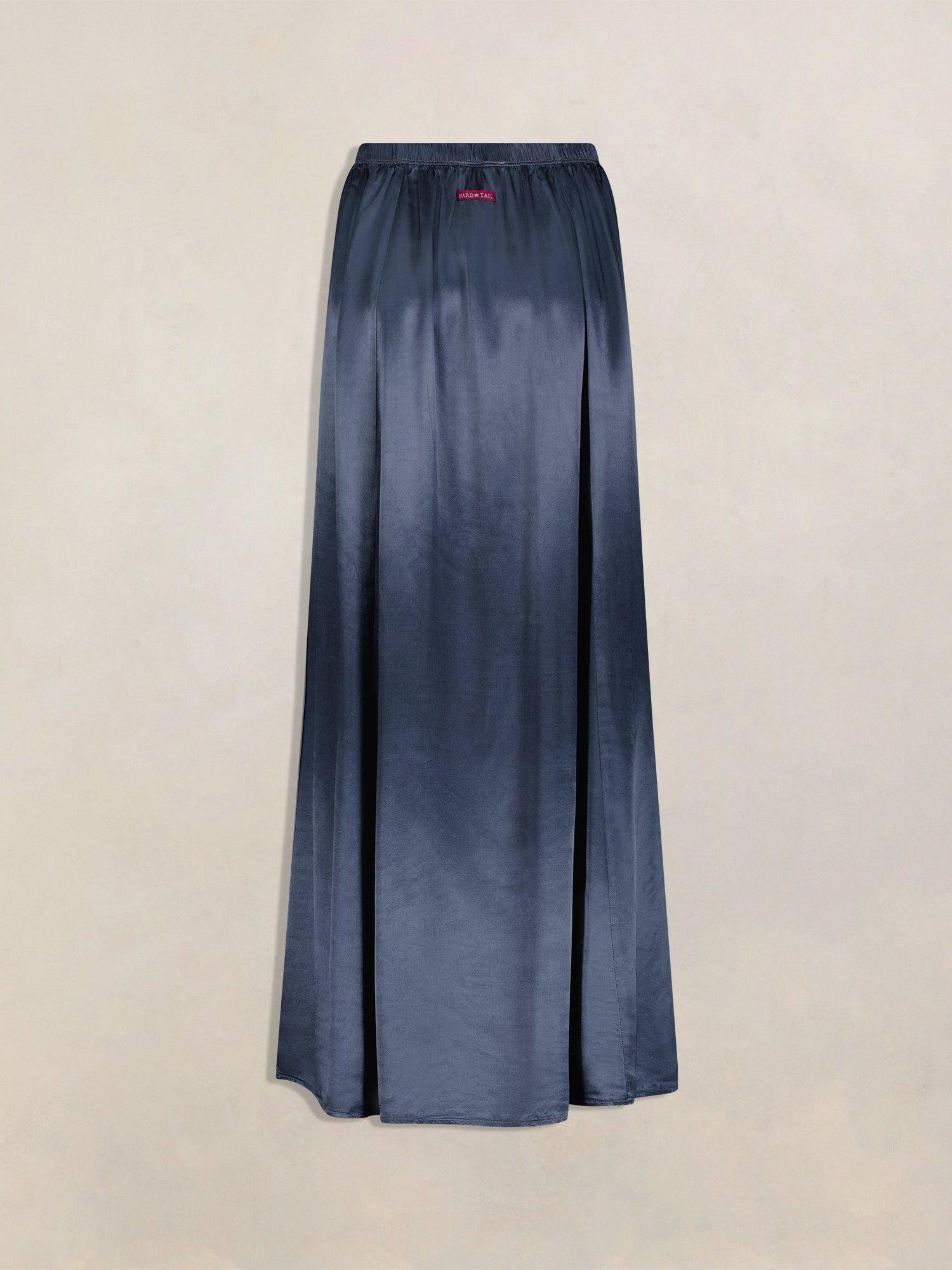 Hard Tail Satin Button Front Maxi Skirt (Style: SAT-35) Product Image