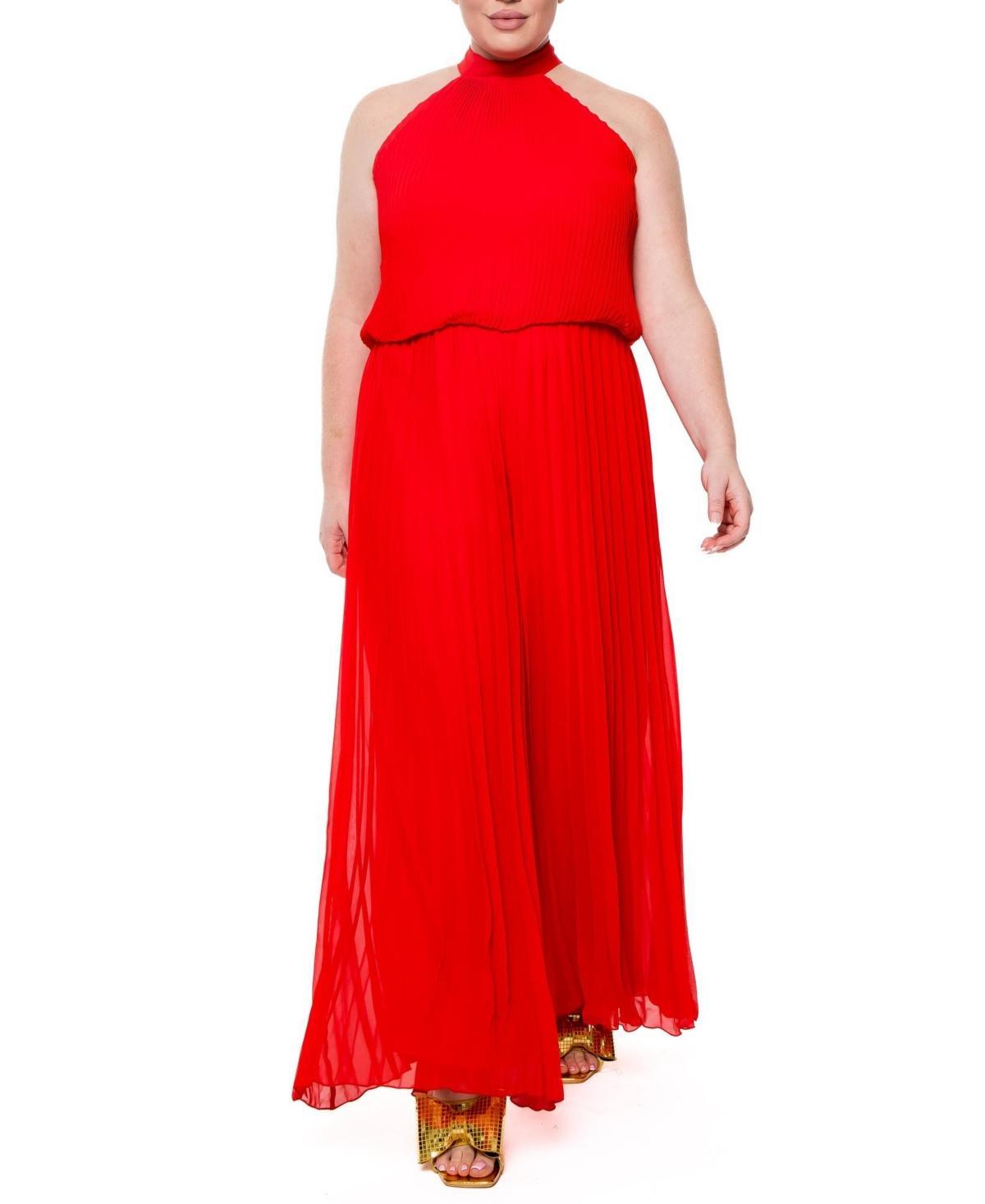 Womens Wild Orchid Pleat Jumpsuit Product Image