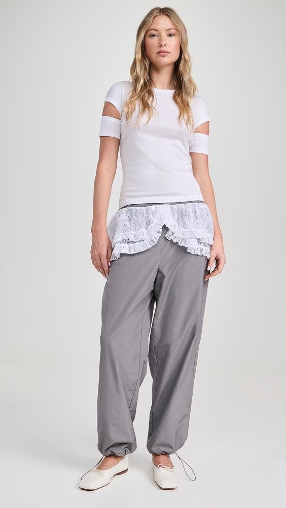 Helmut Lang Slash Shrunken Soft Tee | Shopbop Product Image