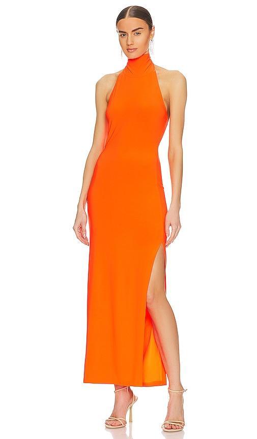 Halter Turtleneck Gown Product Image