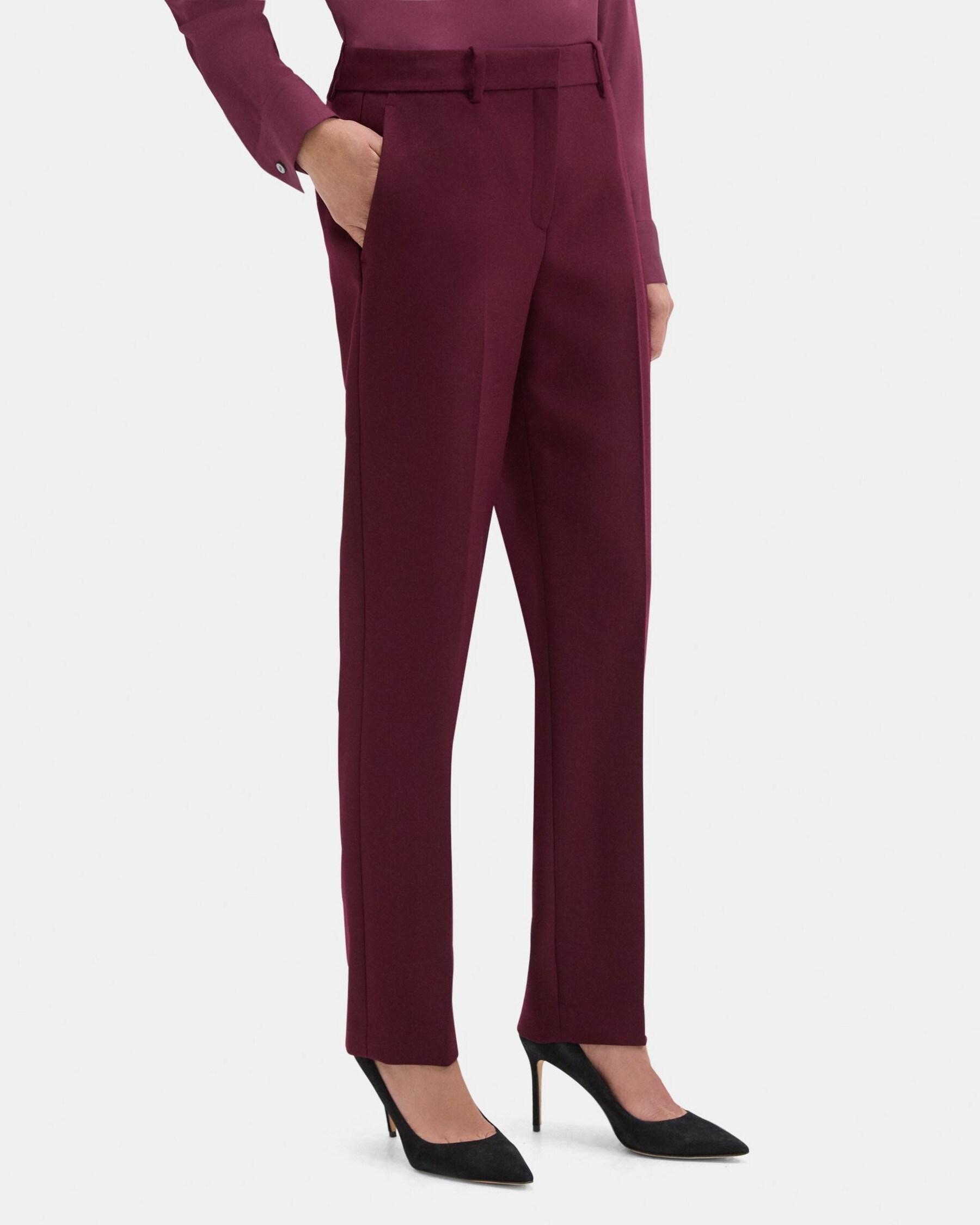 Classic Crop Pant in Wool-Blend Twill Product Image