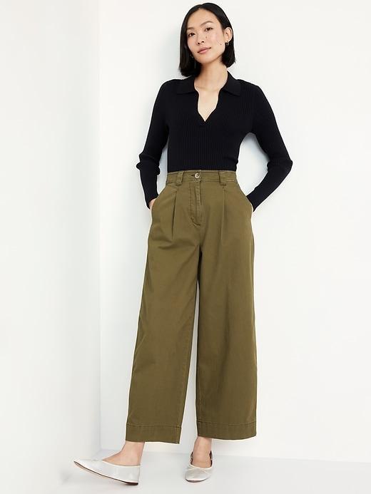 Extra High-Waisted Barrel Wide-Leg Pants Product Image