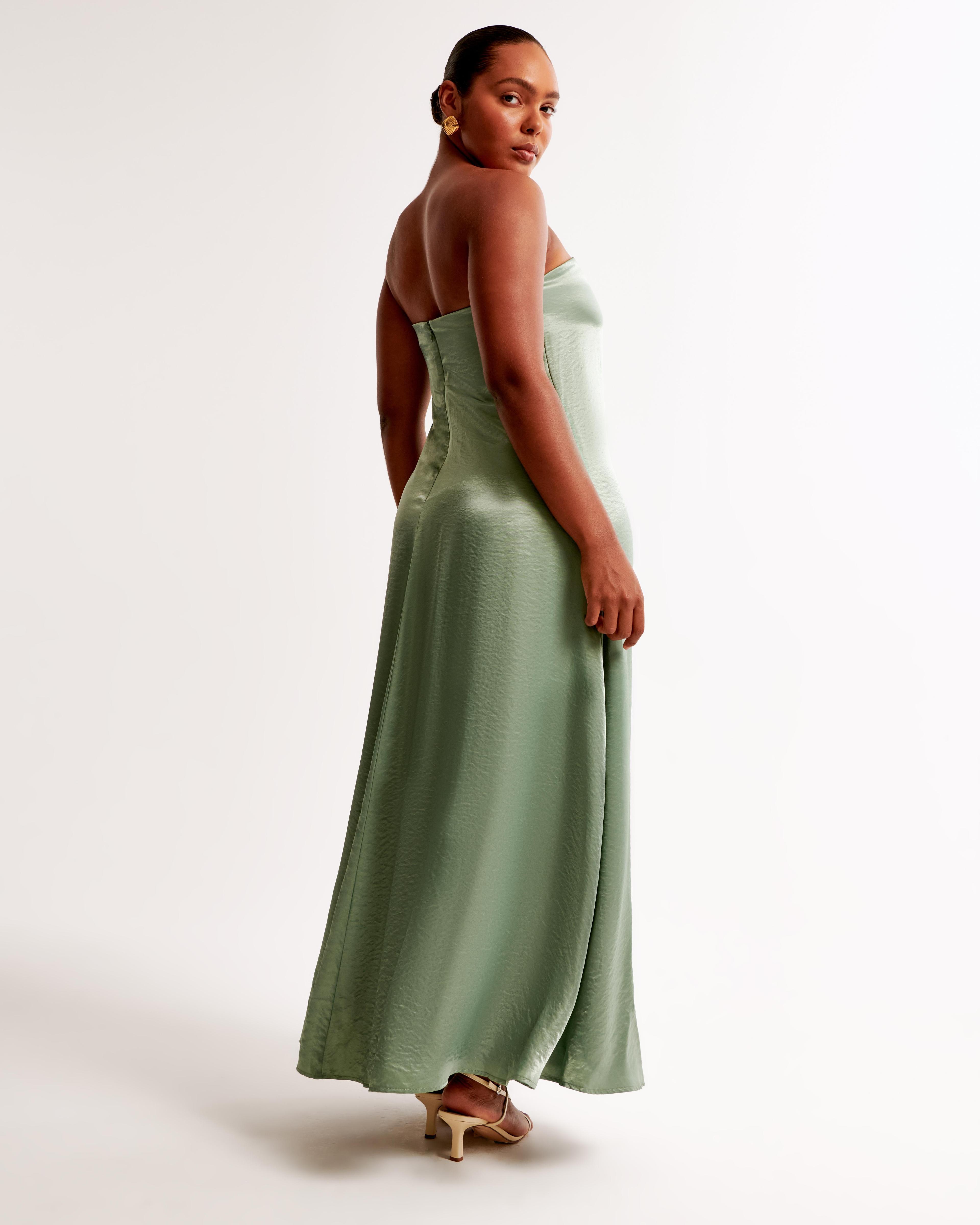 Strapless Trapeze Maxi Dress Product Image