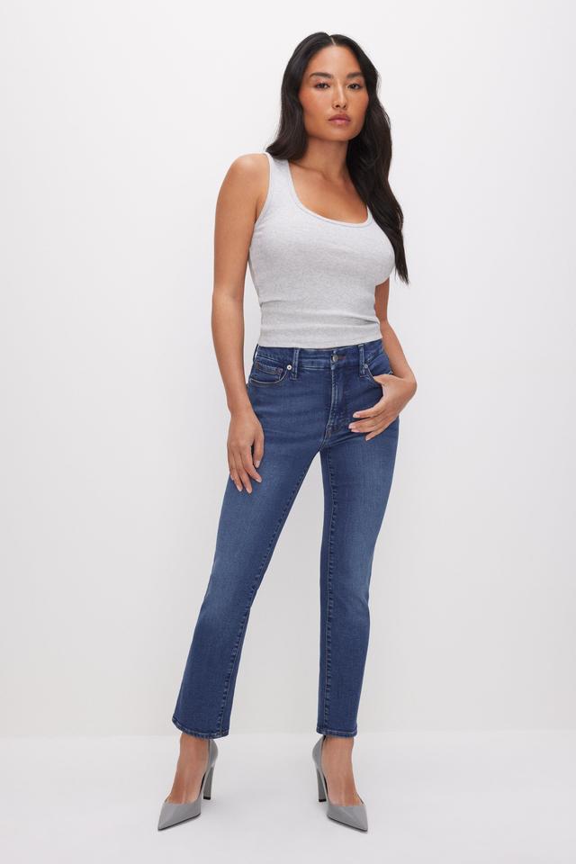 GOOD PETITE STRAIGHT JEANS | BLUE007 Product Image