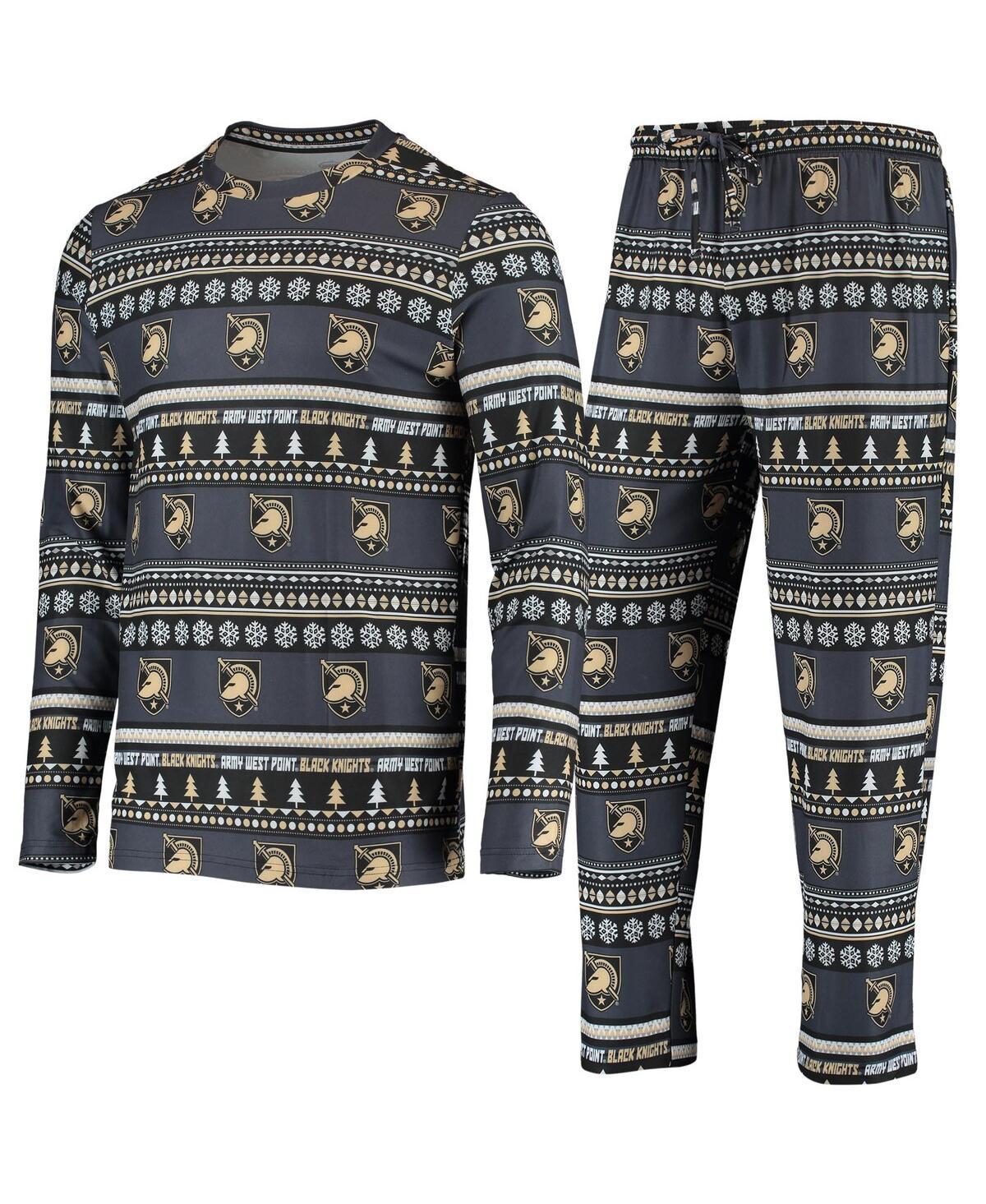 Mens Concepts Sport Army Knights Ugly Sweater Knit Long Sleeve Top and Pant Set Product Image