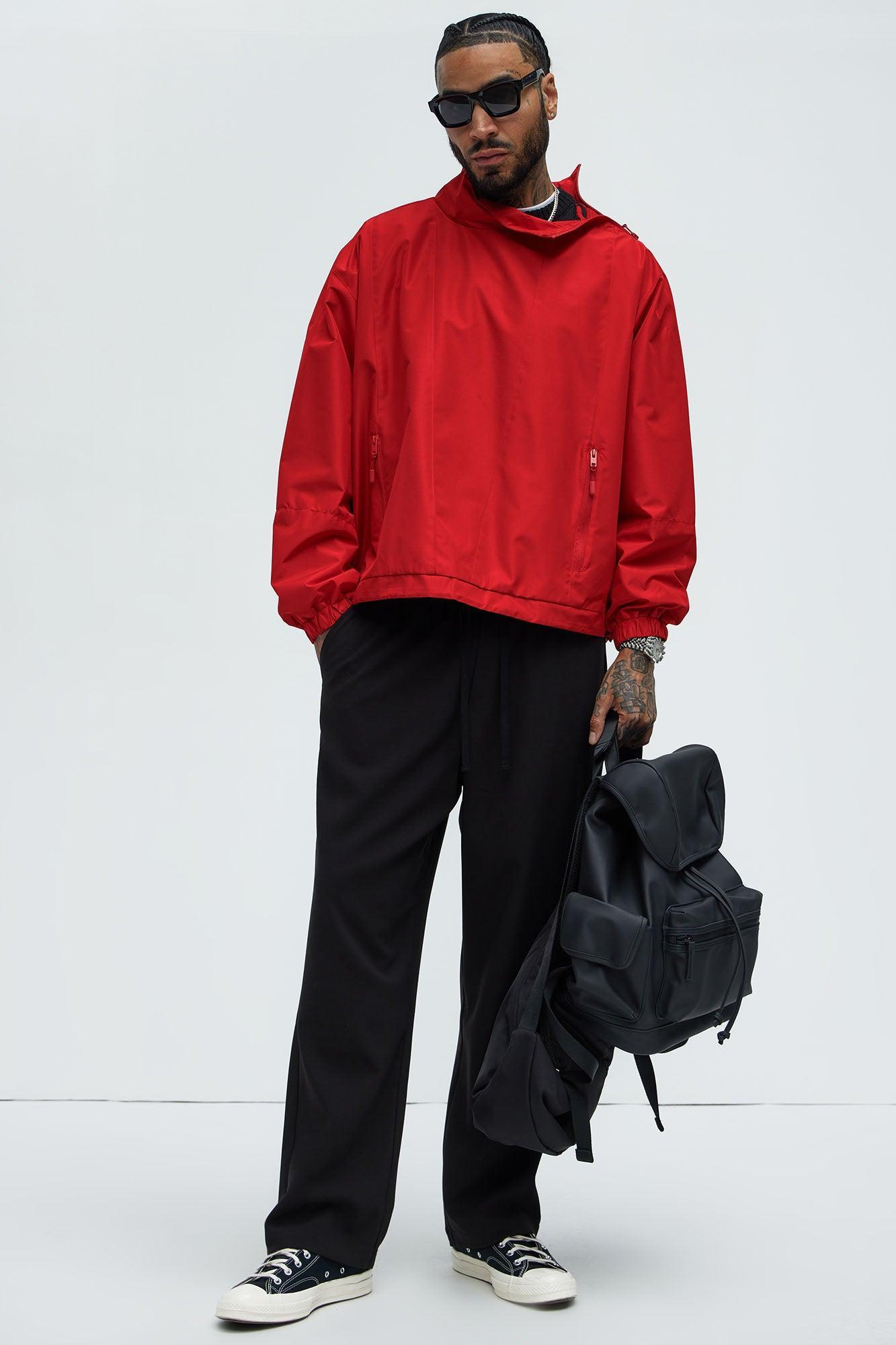 Wide Awake Lightweight Tech Jacket - Red Product Image