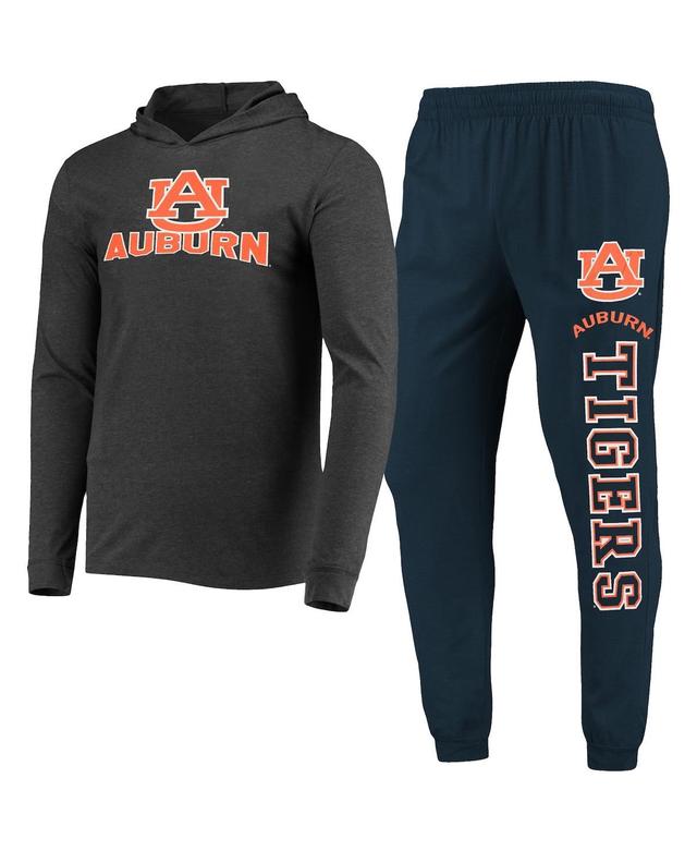 Mens Concepts Sport Navy Auburn Tigers Meter Long Sleeve Hoodie T-shirt and Jogger Pants Set - Navy Product Image