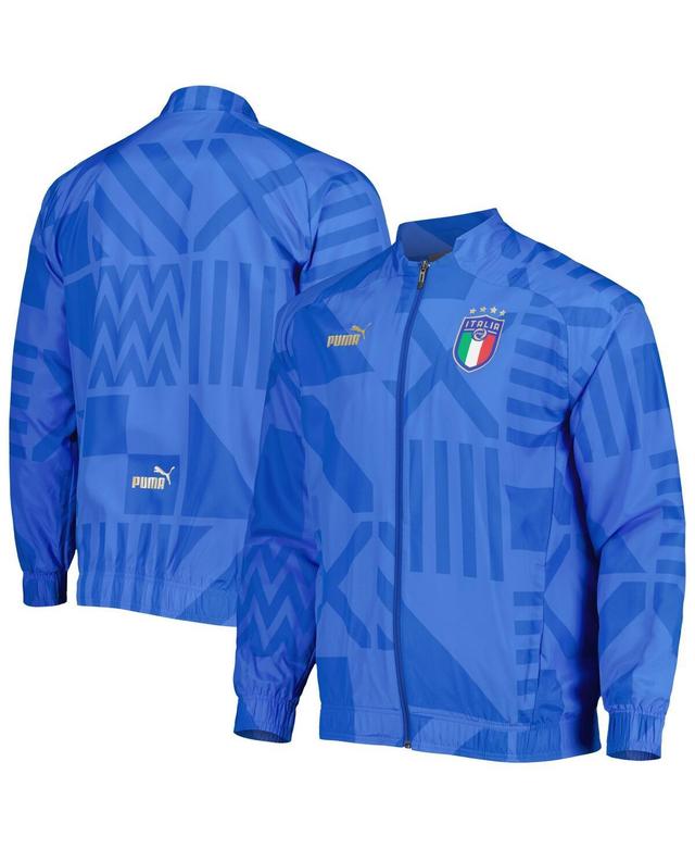 Mens Puma Blue Italy National Team Pre-Match Raglan Full-Zip Training Jacket Product Image