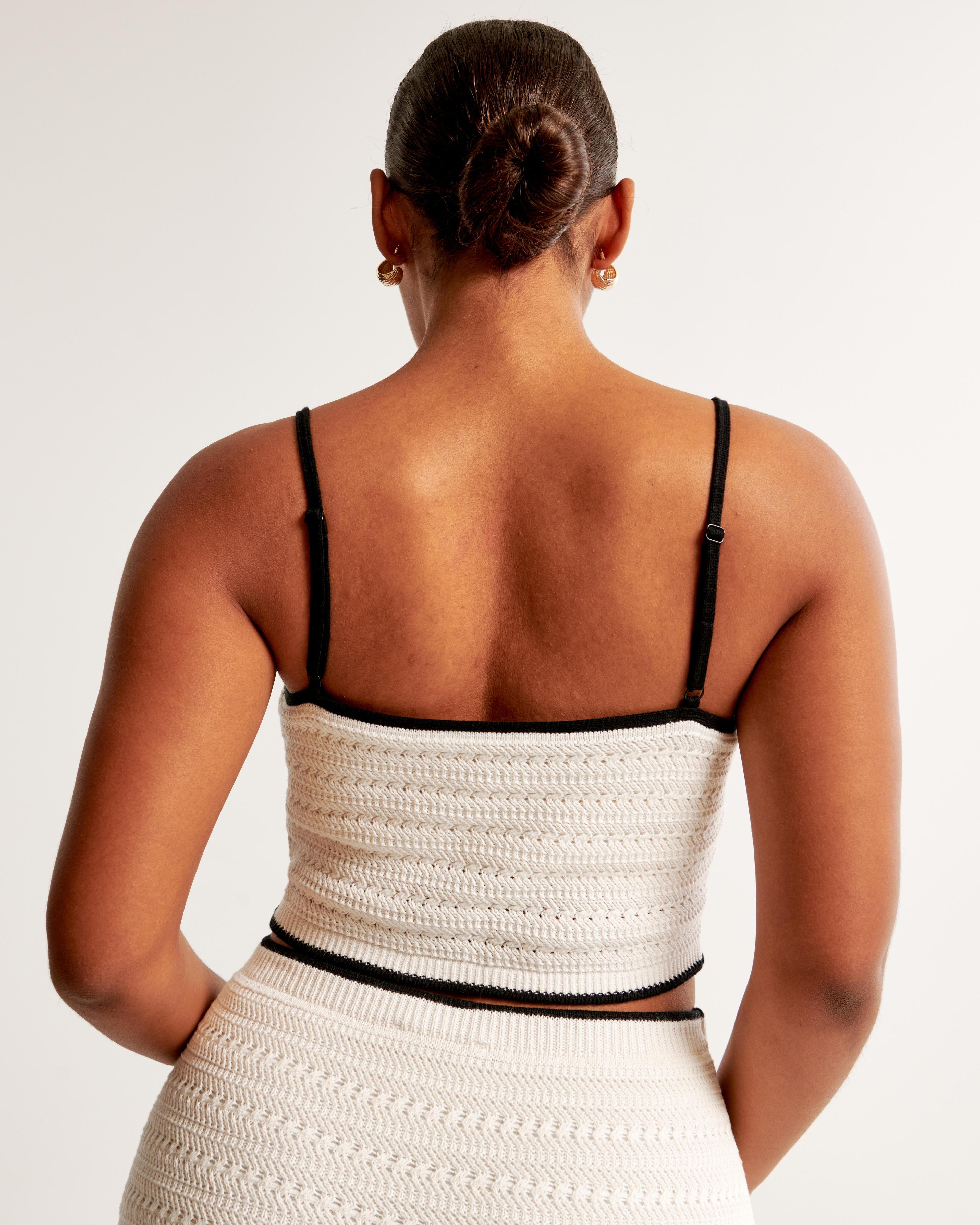 Crochet-Style Bra Top Product Image