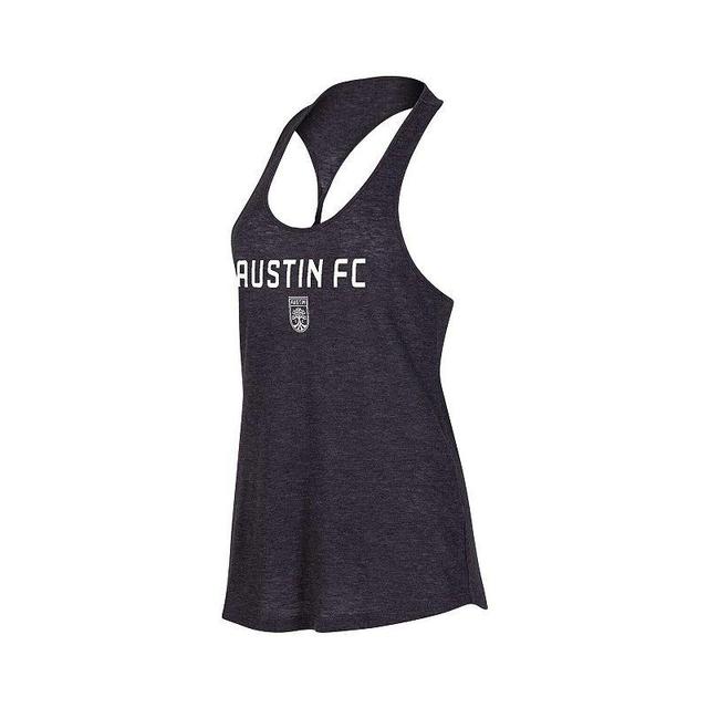 Womens Concepts Sport Heather Charcoal Austin FC Radiant Twist Back Scoop Neck Tank Top Product Image