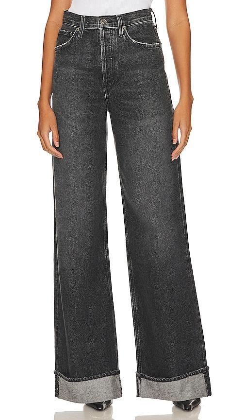 AGOLDE Dame Cuffed Organic Cotton Wide Leg Jeans Product Image