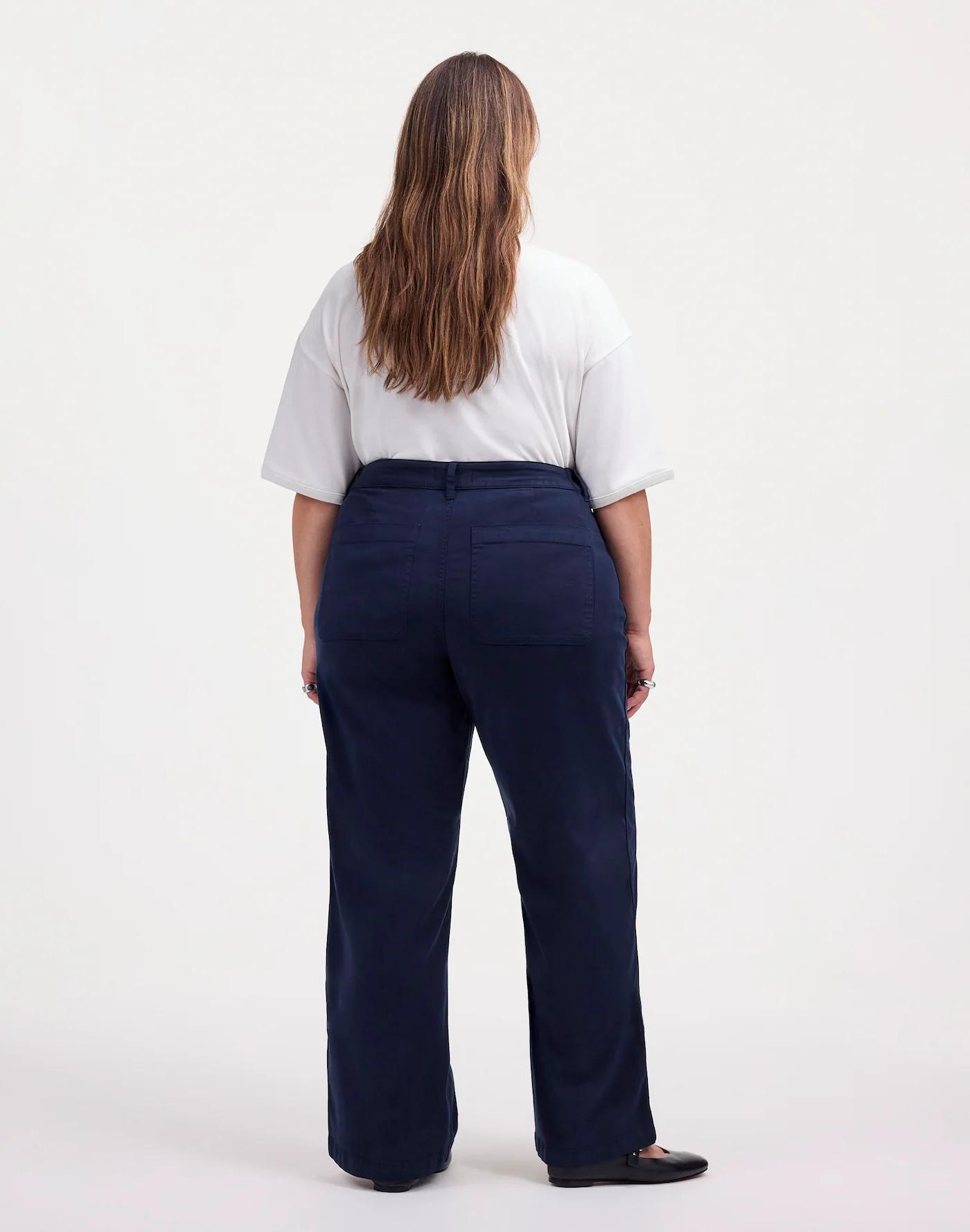 The Plus Emmett Wide-Leg Pant: Patch Pocket Edition Product Image