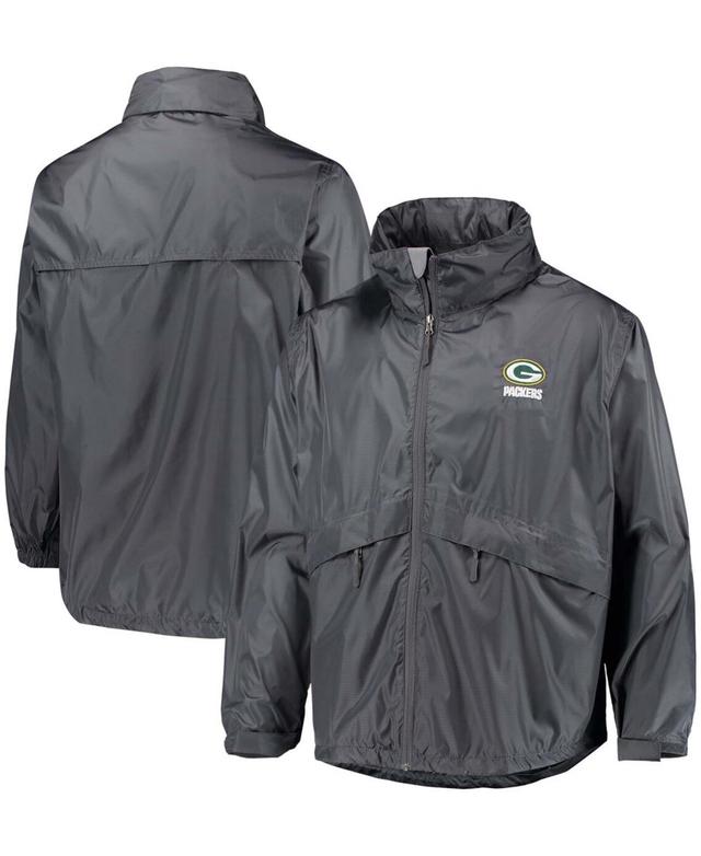 Mens Dunbrooke Graphite Green Bay Packers Circle Sportsman Waterproof Packable Full-Zip Jacket Product Image