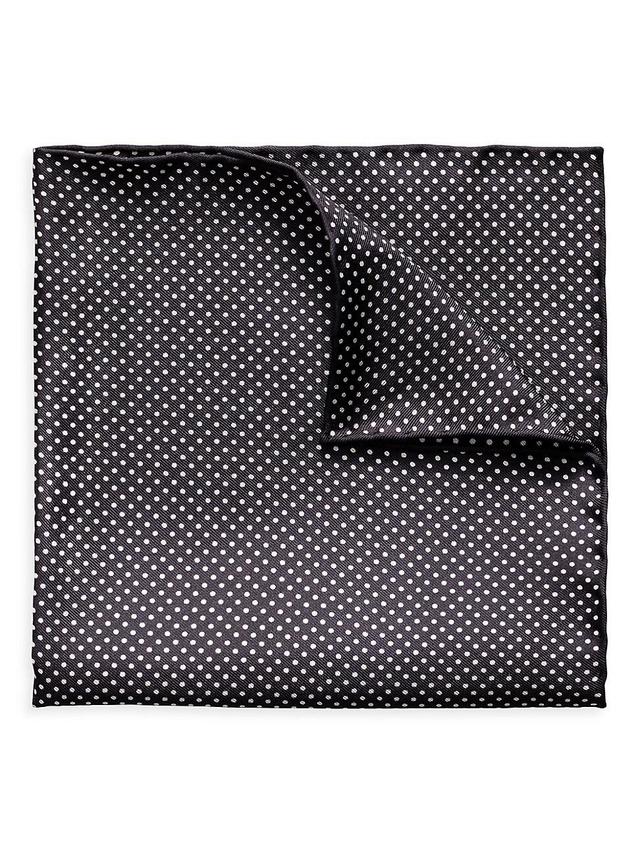 Mens Silk Polka Dot Pocket Square Product Image