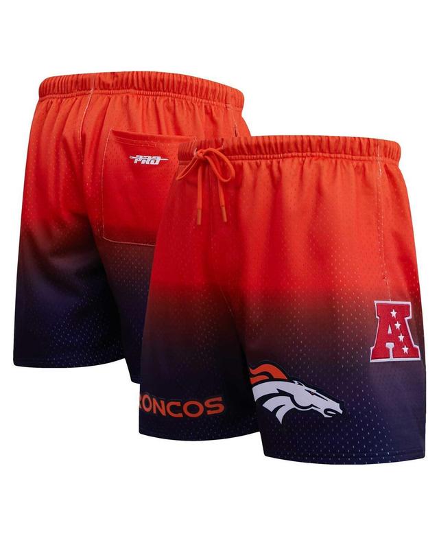 Mens Pro Standard Navy Denver Broncos Ombre Mesh Shorts - Navy Product Image