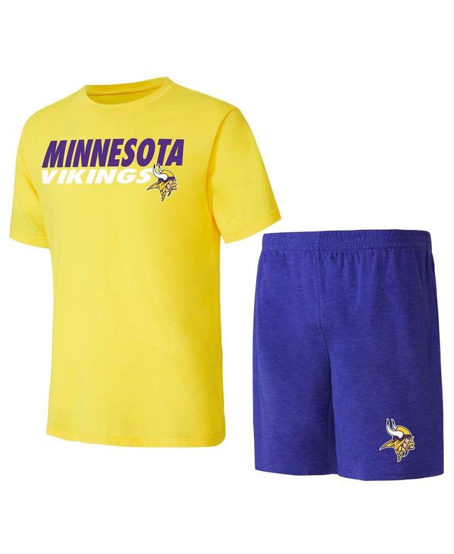 Mens Concepts Sport Purple Minnesota Vikings Meter T-shirt and Shorts Sleep Set - Purple Product Image