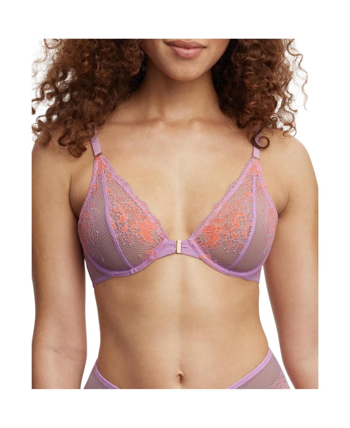 Womens Flaunt Front Close Underwire Bra - Sweet plum Product Image