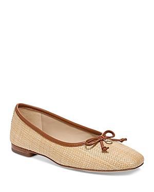 Sam Edelman Meadow Raffia Bow Detail Woven Ballet Flats Product Image