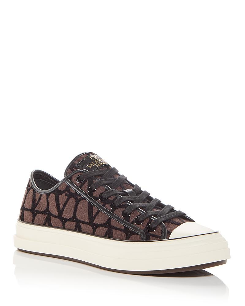 Valentino Garavani Mens Toile Iconographe Low Top Sneakers Product Image