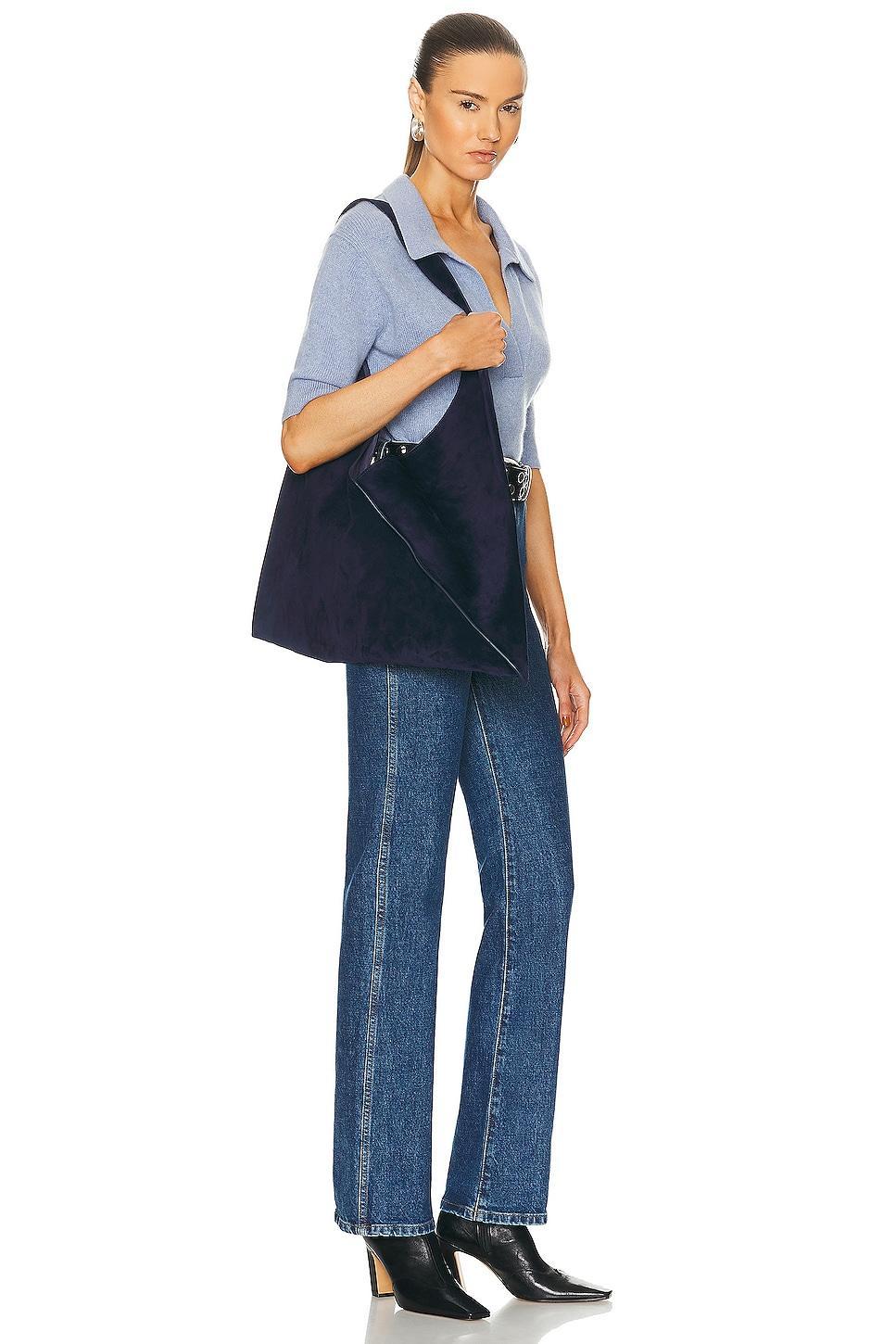 KHAITE Sara Tote Bag Navy.. Product Image