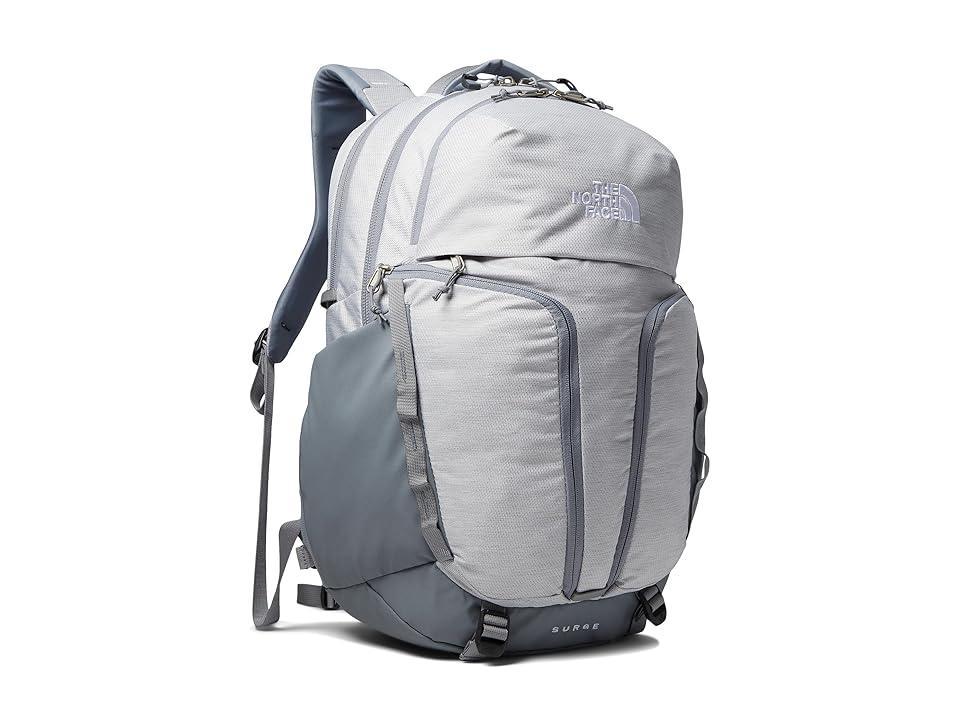 The North Face Women's Surge (TNF White Metallic Melange/Mid Grey-NPF) Backpack Bags Product Image