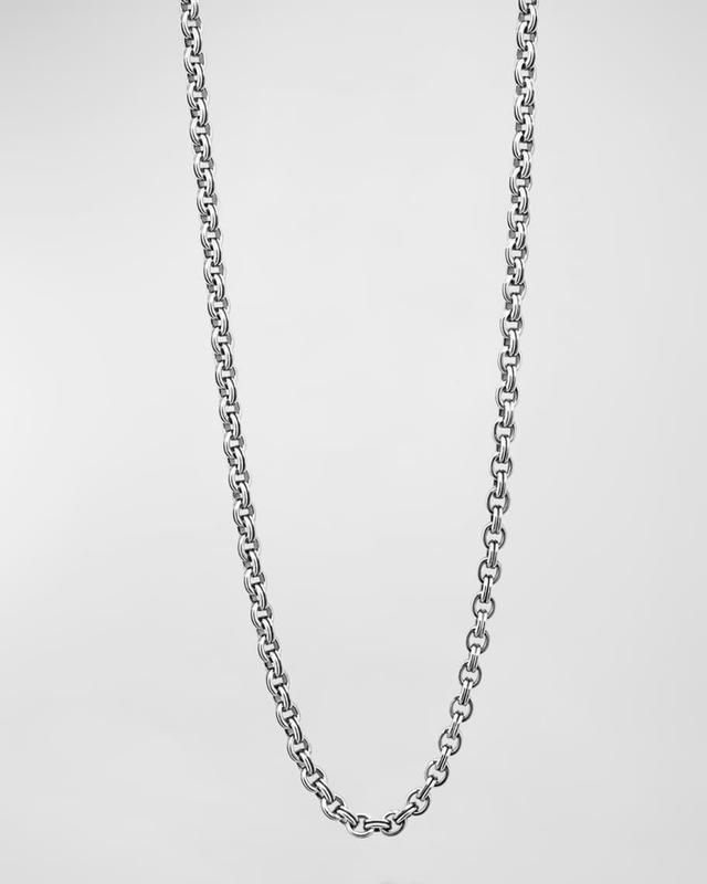 Men's Sterling Silver Anthem Double Link Caviar Chain Necklace, 4mm, 20in Product Image