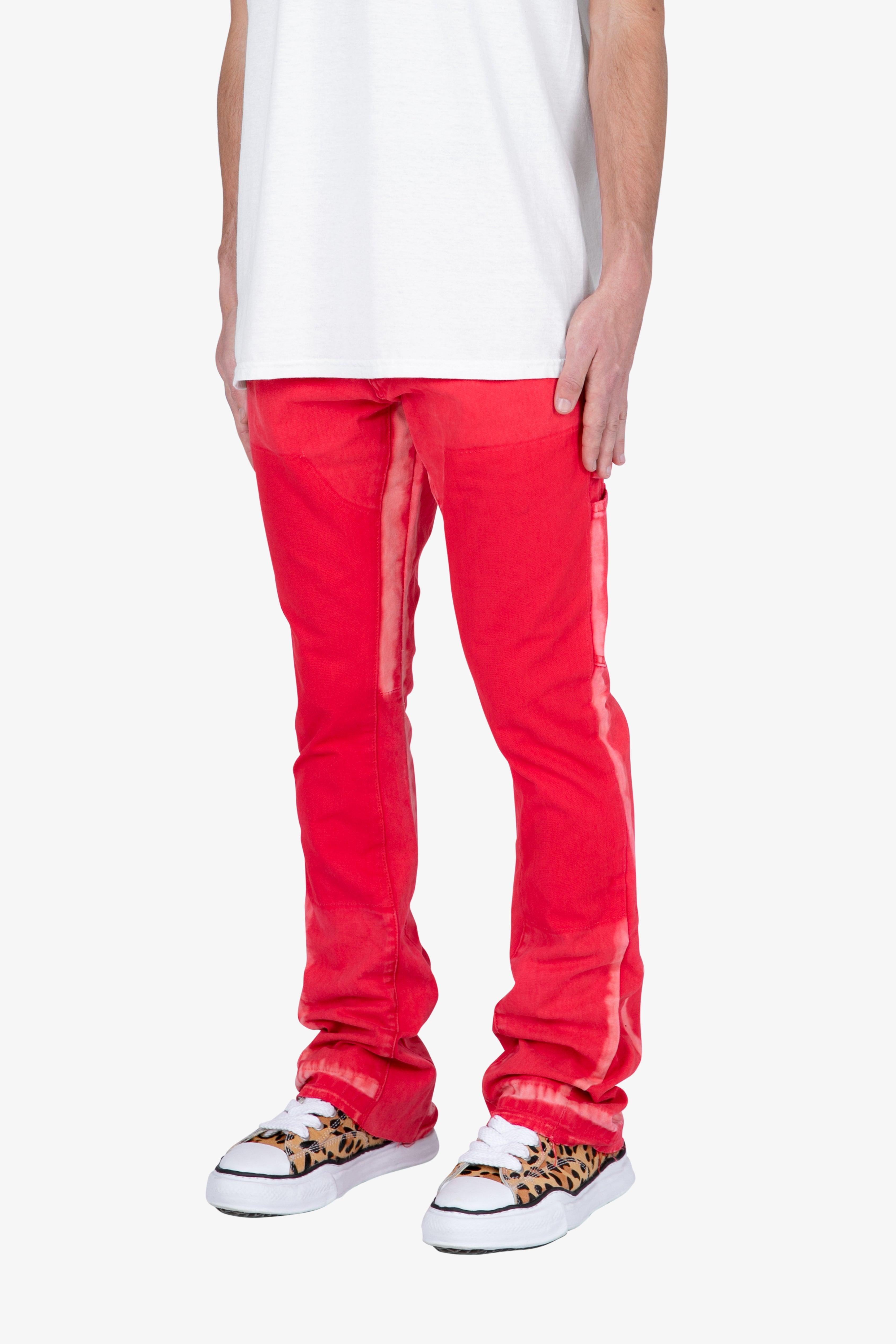 B404 Flare Denim - Red Product Image