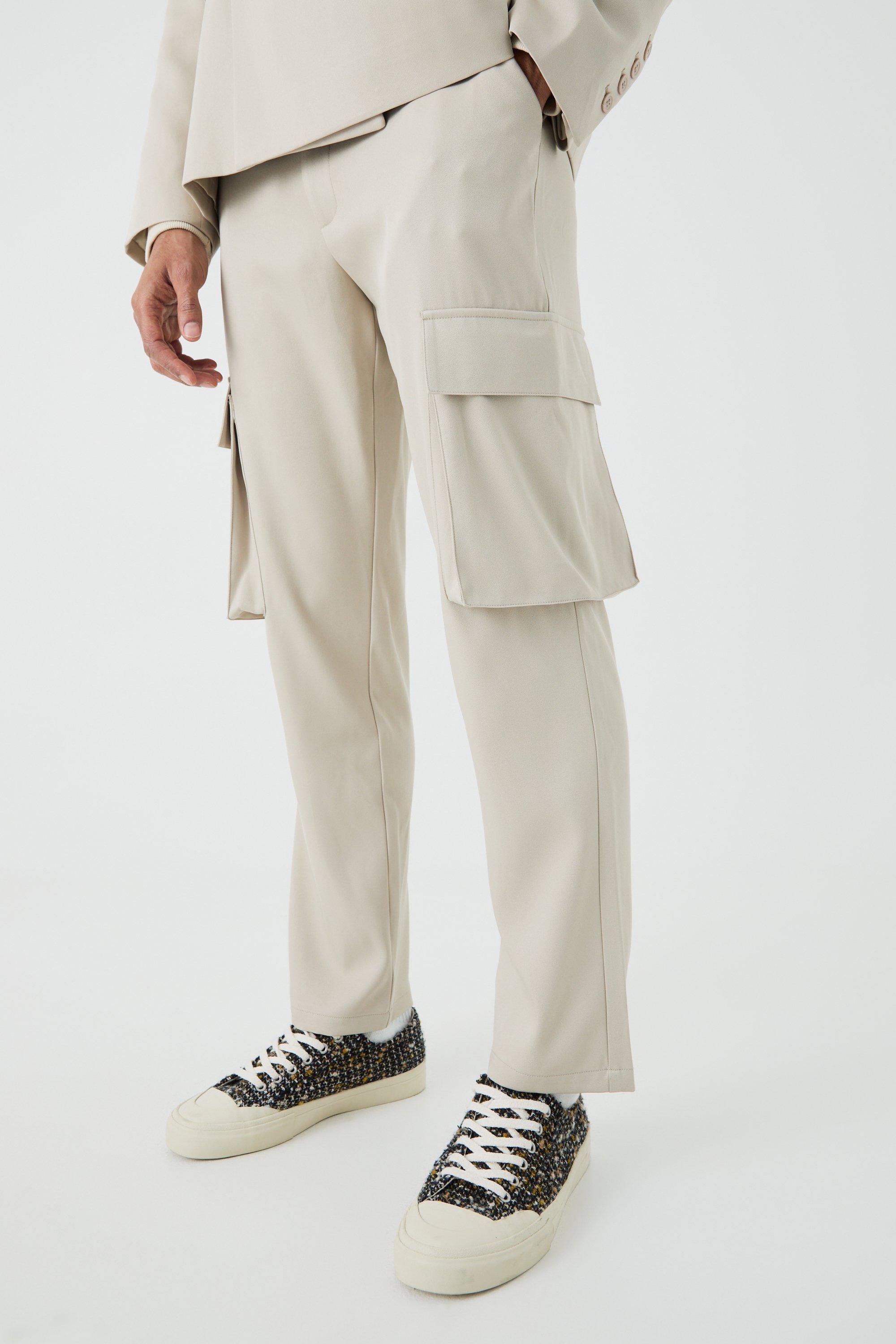 Mix & Match Tailored Cargo Pants | boohooMAN USA Product Image