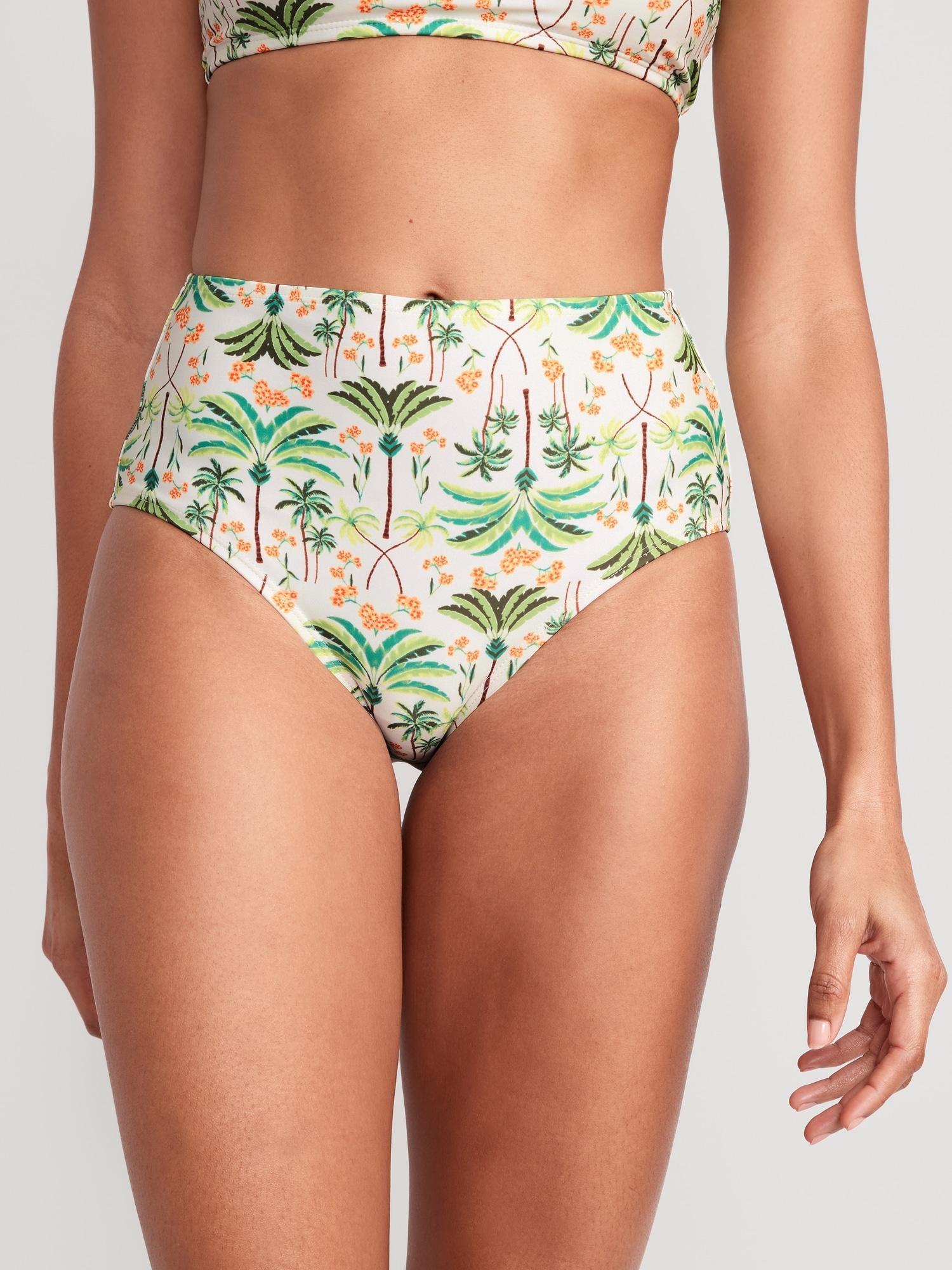 High-Waisted Bikini Swim Bottoms for Women Product Image