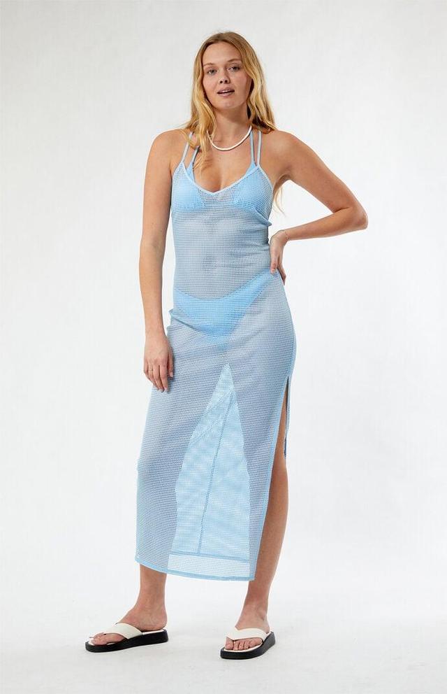 Women's Mesh Tie Back Midi Dress Product Image