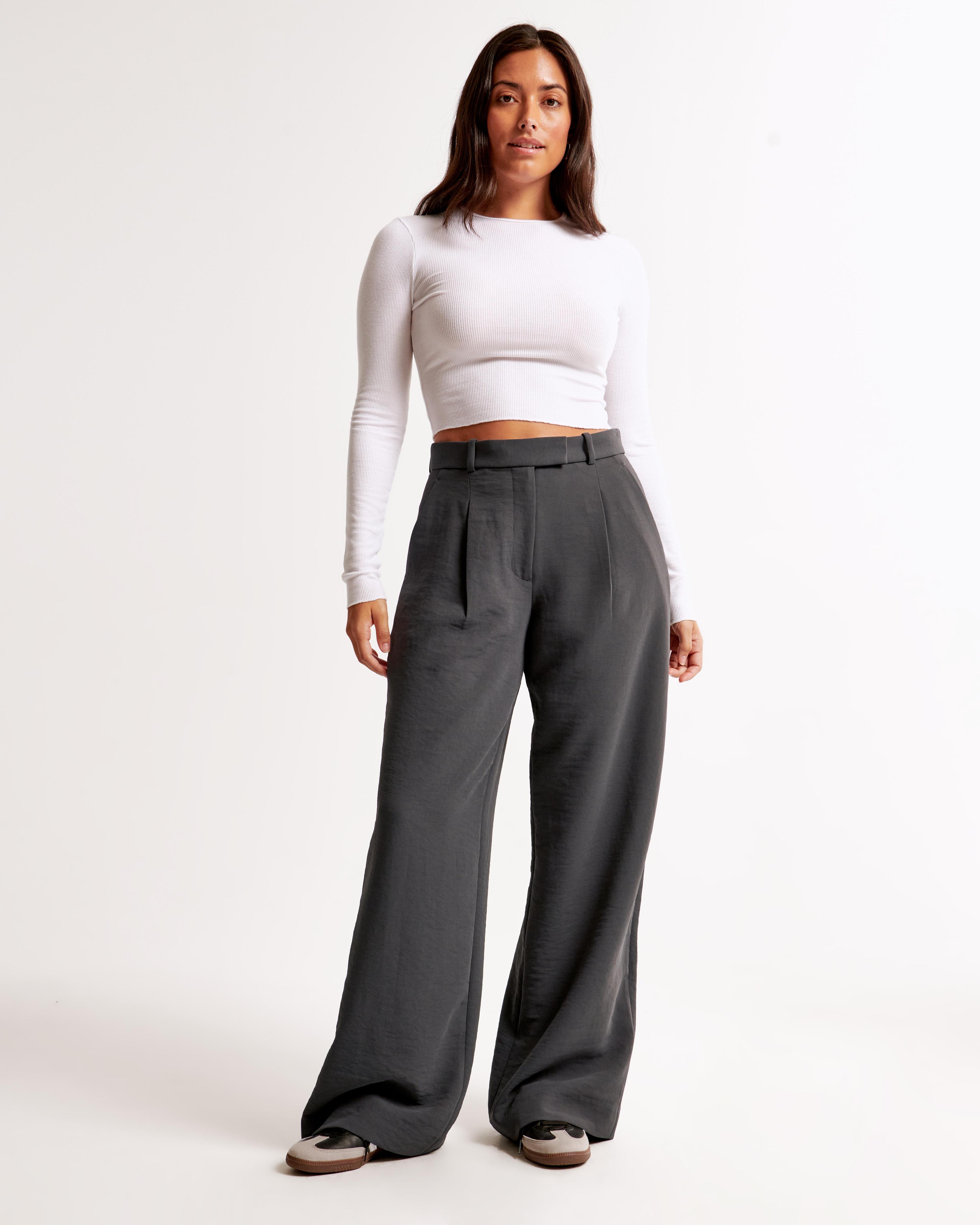 Curve Love A&F Harper Tailored Premium Crepe Pant product image