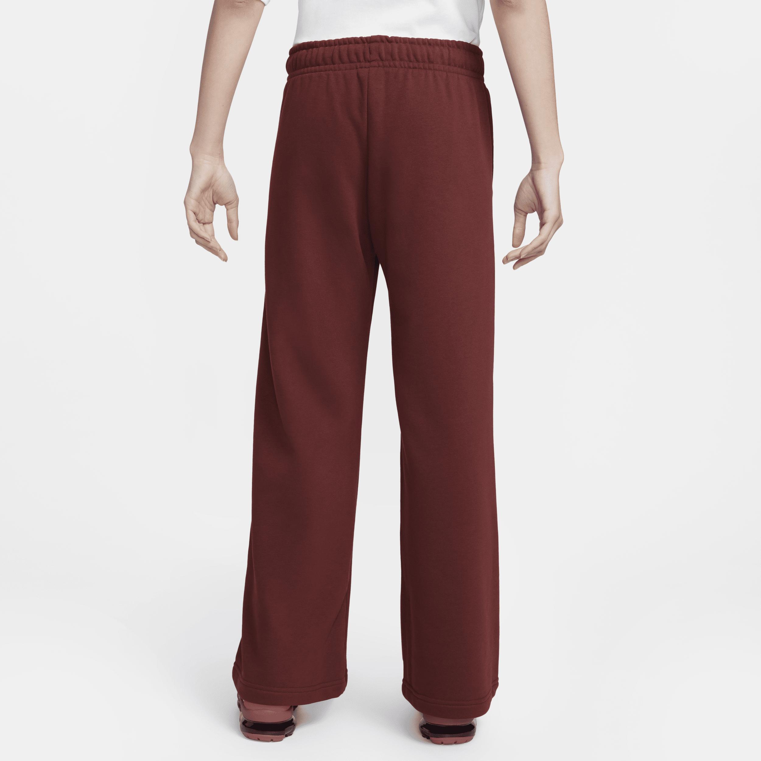 Women's Nike Sportswear Club Fleece Mid-Rise Wide-Leg Sweatpants Product Image